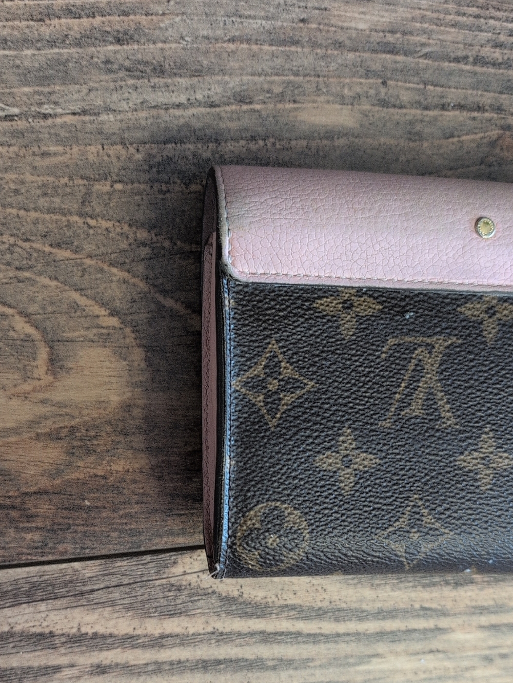 Louis Vuitton LV Monogram Pallas Rose Ballerine Slide Lock Wallet - Picture 11 of 12